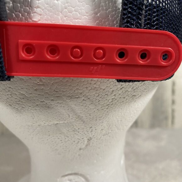 Columbia Trucker Hat Adjustable Mesh Snapback Blue Red Outdoors Is For Everyone - Picture 4 of 8